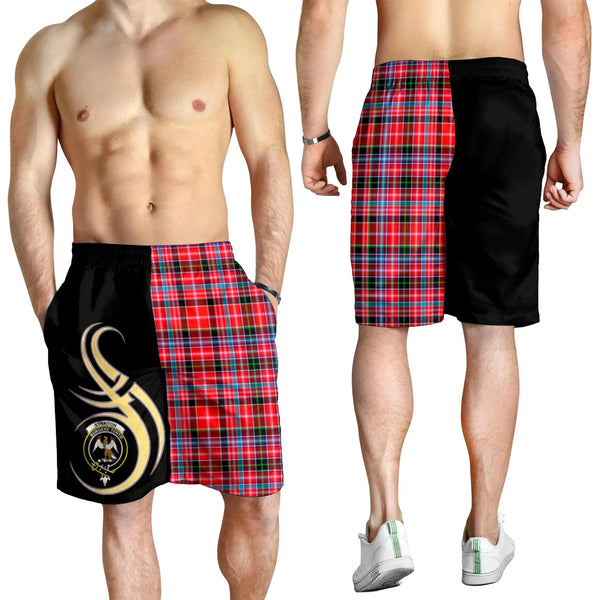 Scottish Straiton Clan Crest Tartan Believe in Me Men's Shorts