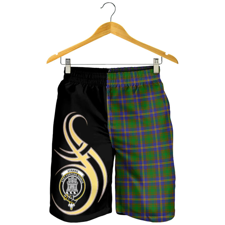 Scottish Strange of Balkaskie Clan Crest Tartan Believe in Me Men's Shorts
