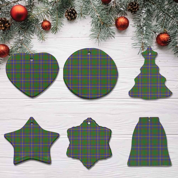 Scottish Strange of Balkaskie Clan Tartan Ceramic Ornament All Tartan Plaid