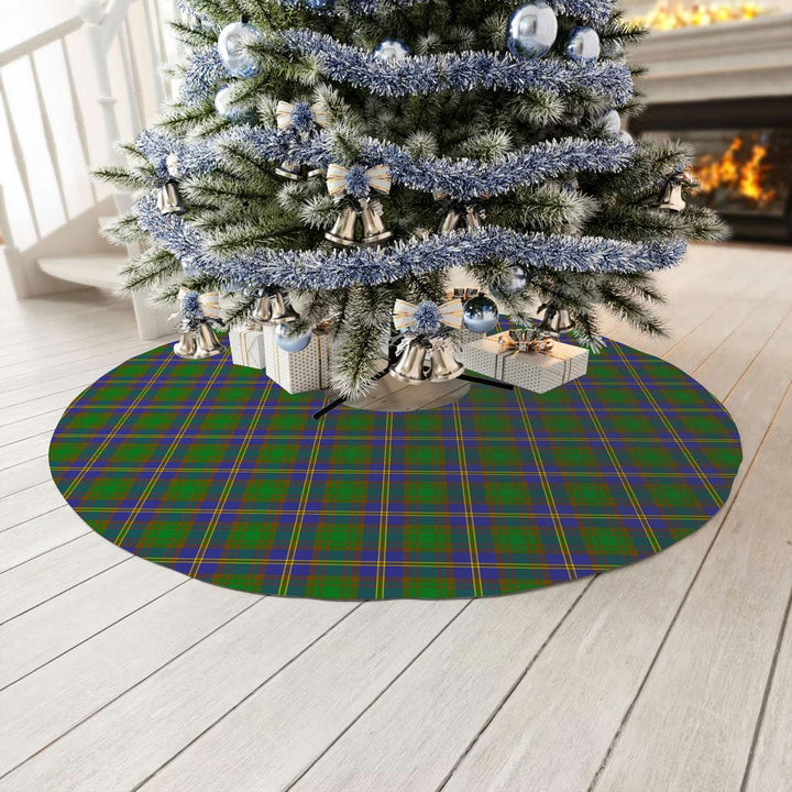 Scottish Strange of Balkaskie Clan Tartan Christmas Tree Skirt No Tassels 3 Tartan Plaid