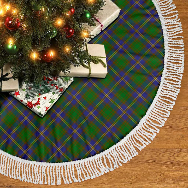 Scottish Strange of Balkaskie Clan Tartan Christmas Tree Skirt Tassels 2 Tartan Plaid