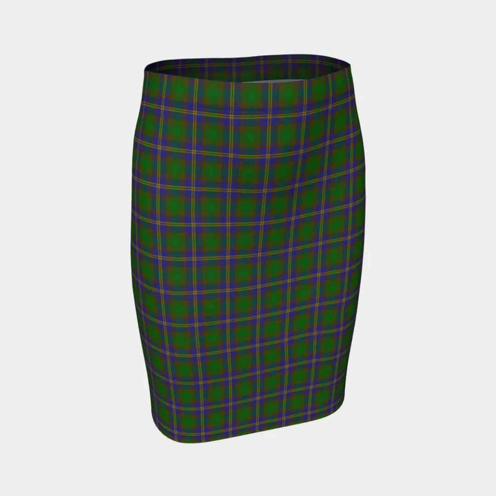 Scottish Strange of Balkaskie Clan Tartan Fitted Skirt Tartan Plaid 1