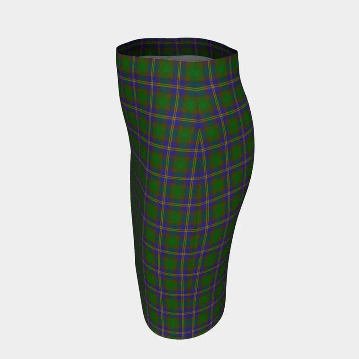 Scottish Strange of Balkaskie Clan Tartan Fitted Skirt Tartan Plaid 2