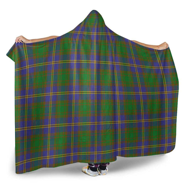 Scottish Strange of Balkaskie Clan Tartan Hooded Blanket Tartan Plaid 2