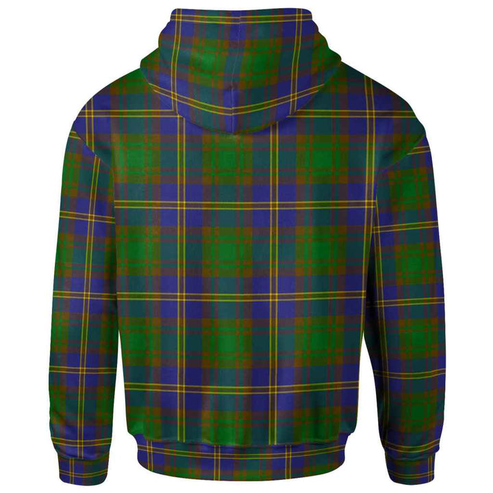 Scottish Strange of Balkaskie Clan Tartan Hoodie Back Side Tartan Plaid