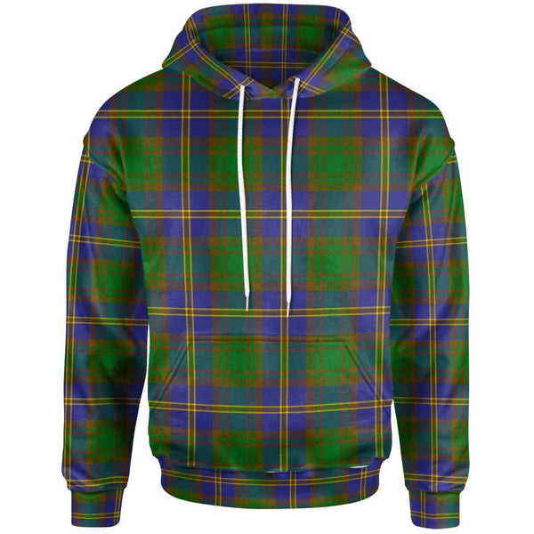 Scottish Strange of Balkaskie Clan Tartan Hoodie Front Side Tartan Plaid