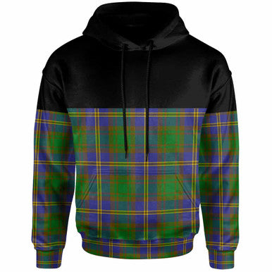 Scottish Strange of Balkaskie Clan Tartan Hoodie - Horizontal Style Front Side Tartan Plaid