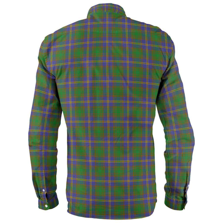 Scottish Strange of Balkaskie Clan Tartan Long Sleeve Shirt Back Side Tartan Plaid