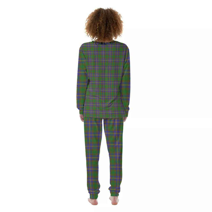 Scottish Strange of Balkaskie Clan Tartan Pajama Set Women Back Side Tartan Plaid