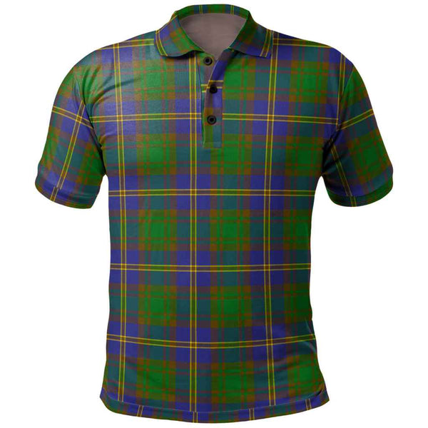 Scottish Strange of Balkaskie Clan Tartan Polo Shirt Front Side Tartan Plaid