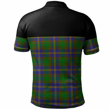 Scottish Strange of Balkaskie Clan Tartan Polo Shirt - Horizontal Style Back Side Tartan Plaid