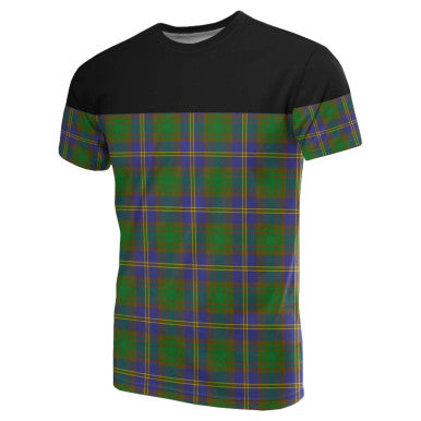 Scottish Strange of Balkaskie Clan Tartan T-Shirt Horizontal Style Front Side Tartan Plaid