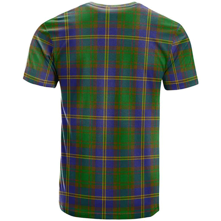 Scottish Strange of Balkaskie Clan Tartan T-Shirt Back Side Tartan Plaid