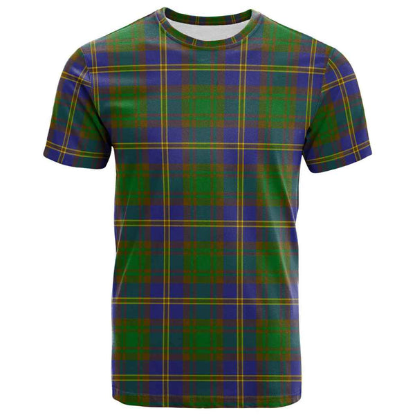 Scottish Strange of Balkaskie Clan Tartan T-Shirt Front Side Tartan Plaid