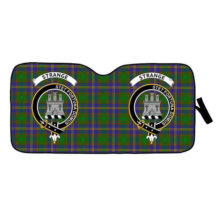 Scottish Strange (or Strang) Clan Crest Tartan Car Windshield Sun Shade Tartan Plaid 1