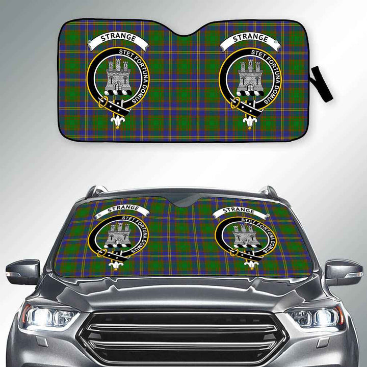 Scottish Strange (or Strang) Clan Crest Tartan Car Windshield Sun Shade Tartan Plaid 2