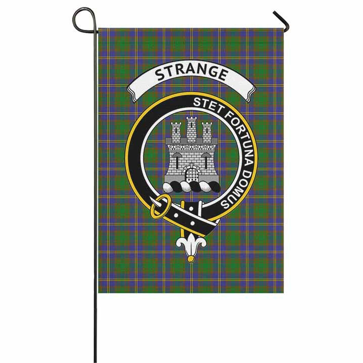 Scottish Strange (or Strang) Clan Crest Tartan Garden Flag Tartan Plaid 1