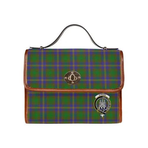 Scottish Strange (or Strang) Clan Crest Tartan Waterproof Canvas Bag Tartan Plaid 1