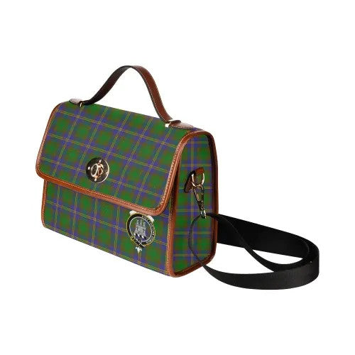 Scottish Strange (or Strang) Clan Crest Tartan Waterproof Canvas Bag Tartan Plaid 4
