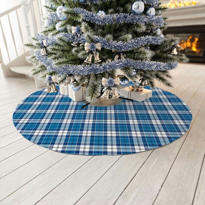 Scottish Strathclyde District Clan Tartan Christmas Tree Skirt No Tassels 3 Tartan Plaid