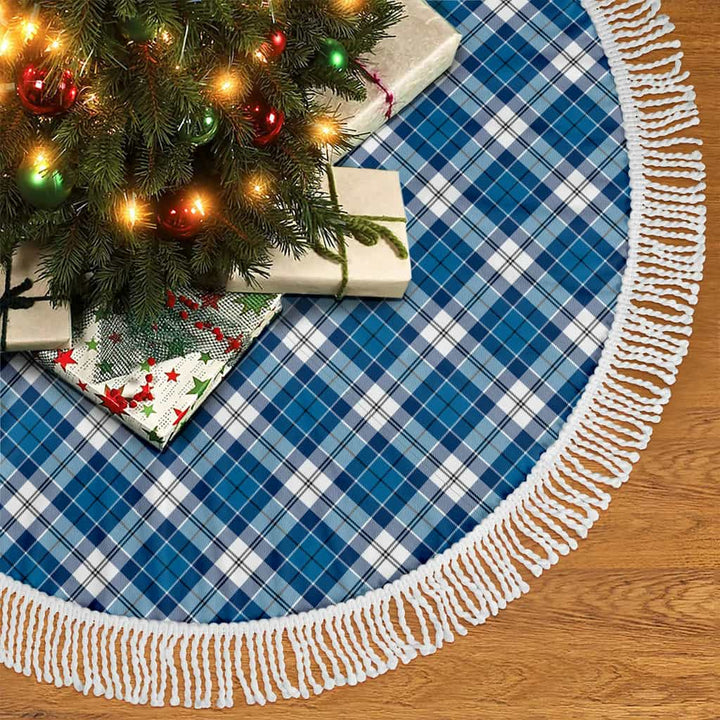 Scottish Strathclyde District Clan Tartan Christmas Tree Skirt Tassels 2 Tartan Plaid