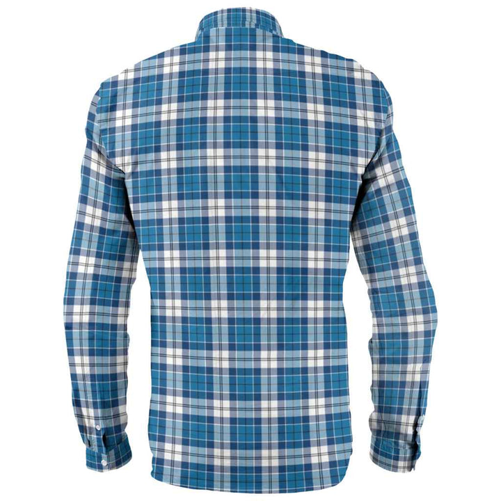 Scottish Strathclyde District Clan Tartan Long Sleeve Shirt Back Side Tartan Plaid