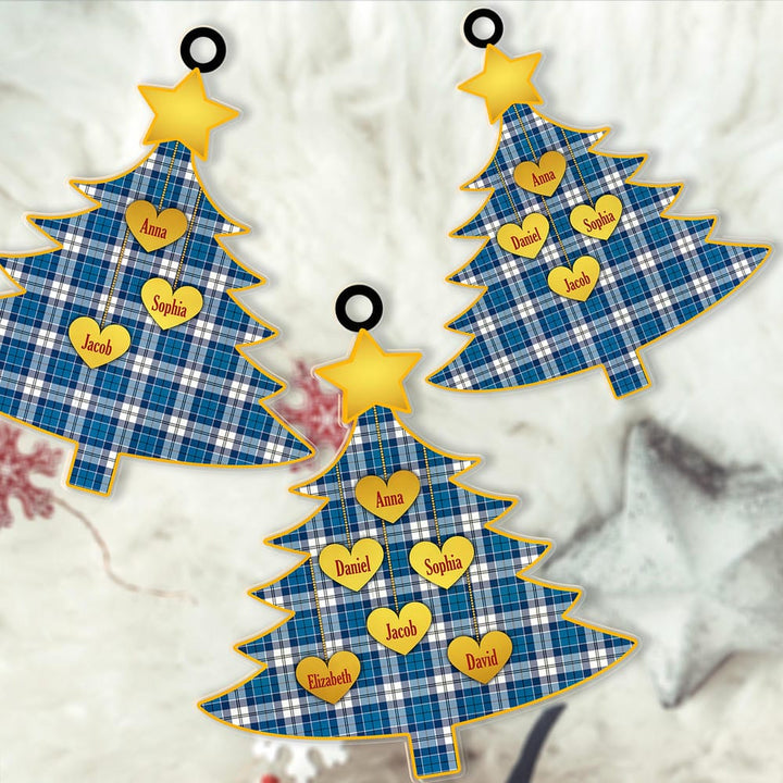 Scottish Strathclyde District Clan Tartan Ornament Custom Family Christmas Tree Tartan Plaid 2