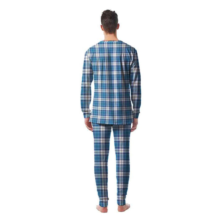 Scottish Strathclyde District Clan Tartan Pajama Set Men Back Side Tartan Plaid