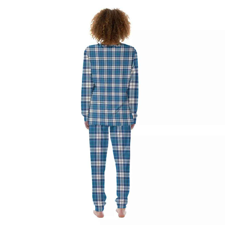 Scottish Strathclyde District Clan Tartan Pajama Set Women Back Side Tartan Plaid