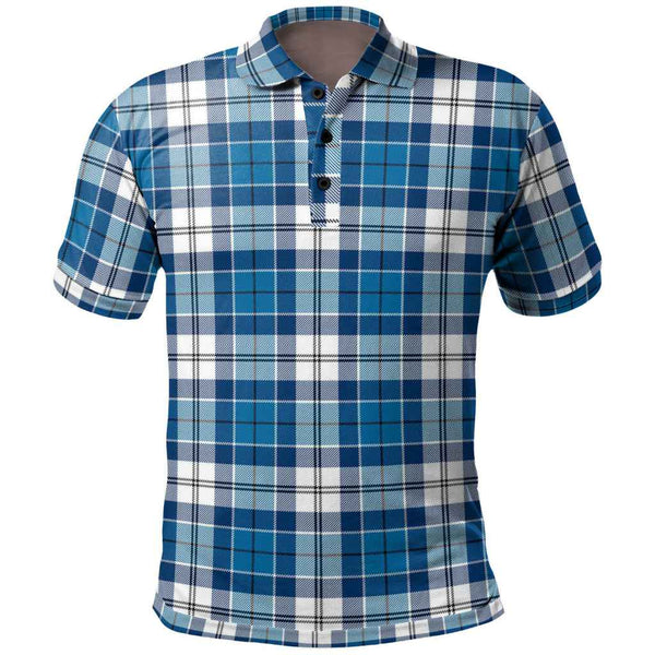 Scottish Strathclyde District Clan Tartan Polo Shirt Front Side Tartan Plaid