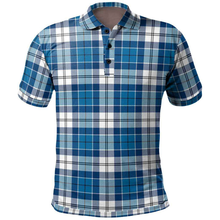 Scottish Strathclyde District Clan Tartan Polo Shirt Front Side Tartan Plaid