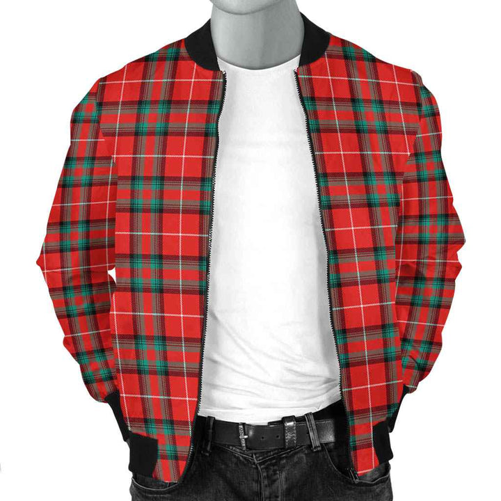 Scottish Stuart of Bute Clan Tartan Bomber Jacket Tartan Plaid 2