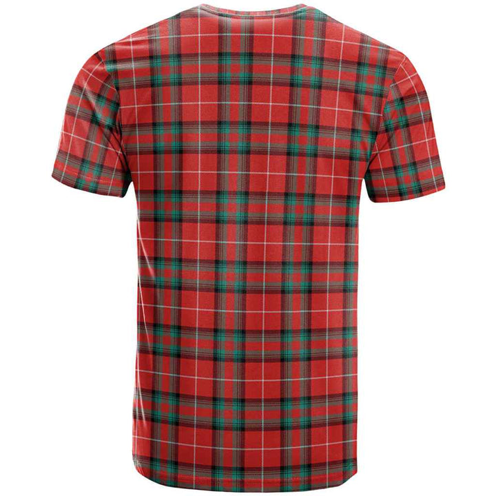 Scottish Stuart of Bute Clan Tartan T-Shirt Back Side Tartan Plaid