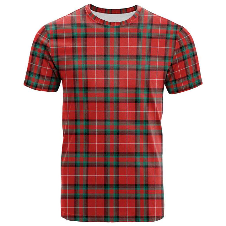 Scottish Stuart of Bute Clan Tartan T-Shirt Front Side Tartan Plaid