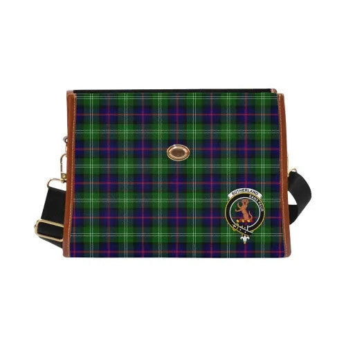 Scottish Sutherland I Clan Crest Tartan Waterproof Canvas Bag Tartan Plaid 2