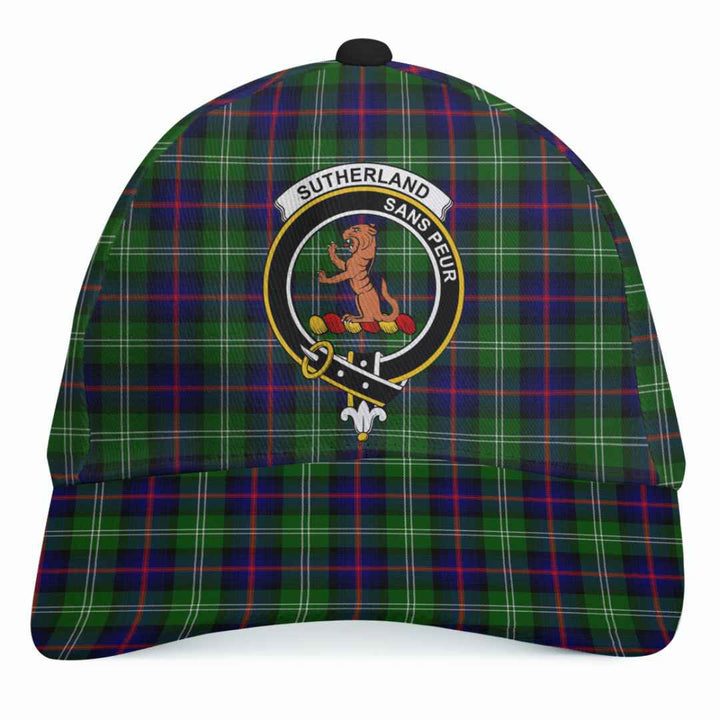 Scottish Sutherland II Clan Crest Tartan Cap Tartan Plaid 1