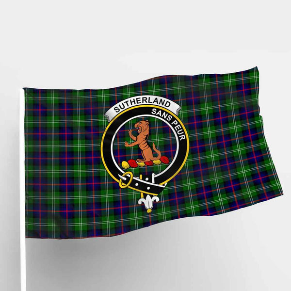 Scottish Sutherland II Clan Crest Tartan Flag Parade Tartan Plaid 1