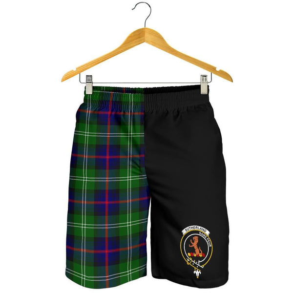 Scottish Sutherland II Clan Crest Tartan Half of Me Men's Shorts