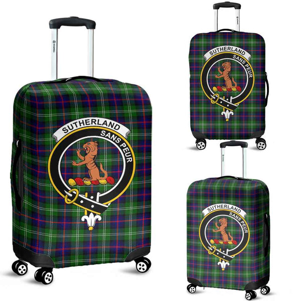 Scottish Sutherland II Clan Crest Tartan Luggage Cover Tartan Plaid 1