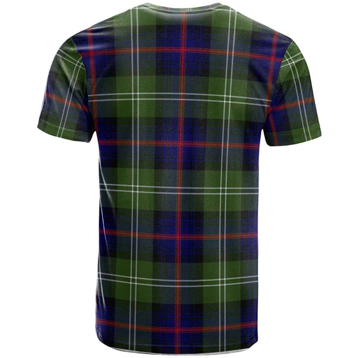 Scottish Sutherland II Clan Crest Tartan T-Shirt Back Side Tartan Plaid
