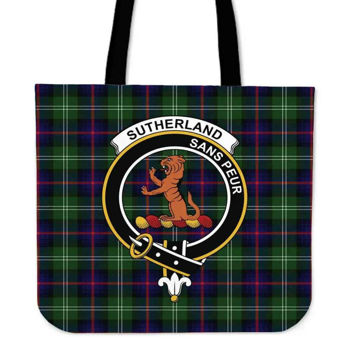Scottish Sutherland II Clan Crest Tartan Tote Bag Tartan Plaid