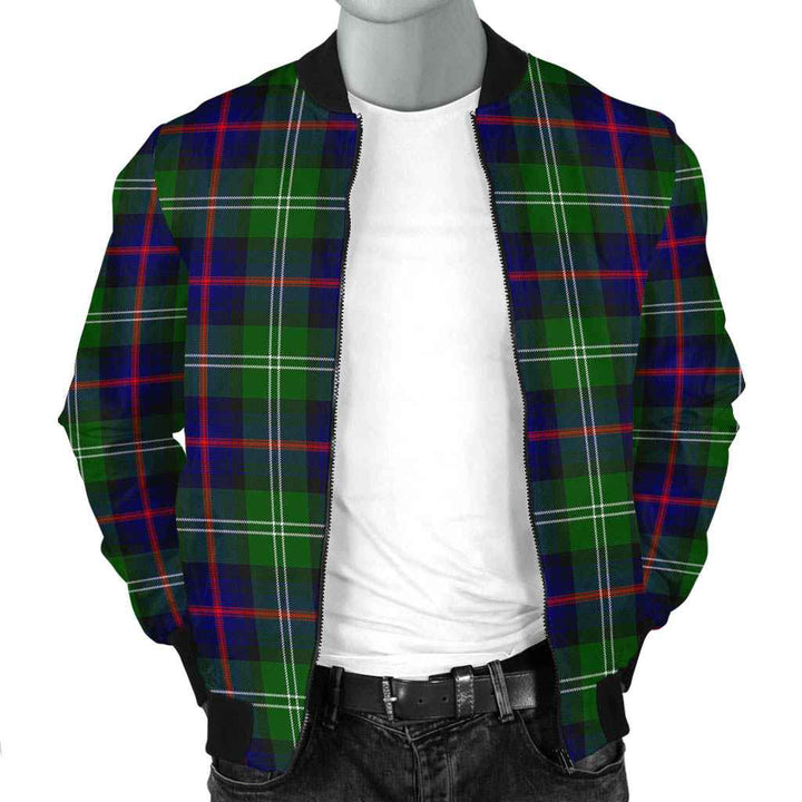 Scottish Sutherland Modern Clan Tartan Bomber Jacket Tartan Plaid 2