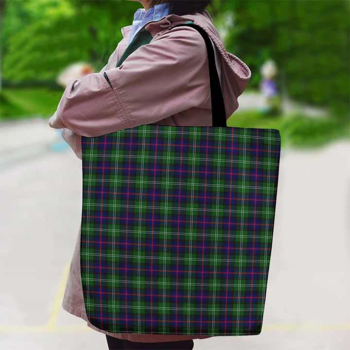 Scottish Sutherland Modern Clan Tartan Canvas Bag With Shoulder Strap Tartan Plaid 2
