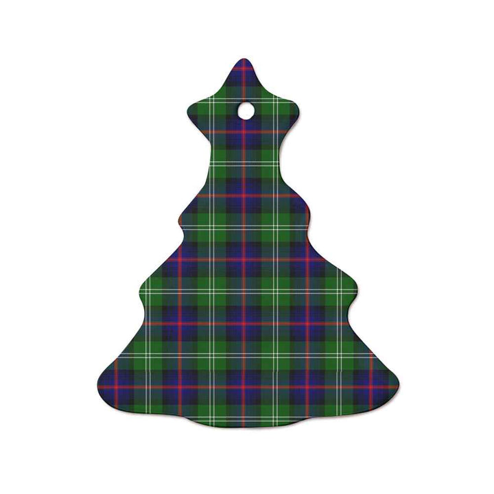 Scottish Sutherland Modern Clan Tartan Ceramic Ornament  Tree Shape Tartan Plaid