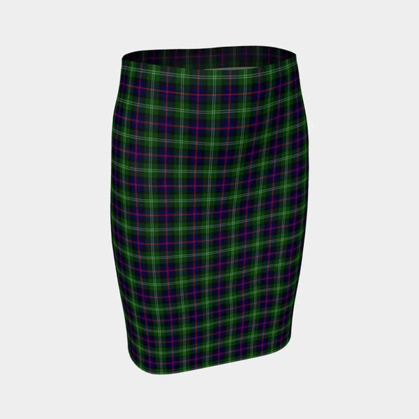 Scottish Sutherland Modern Clan Tartan Fitted Skirt Tartan Plaid 1