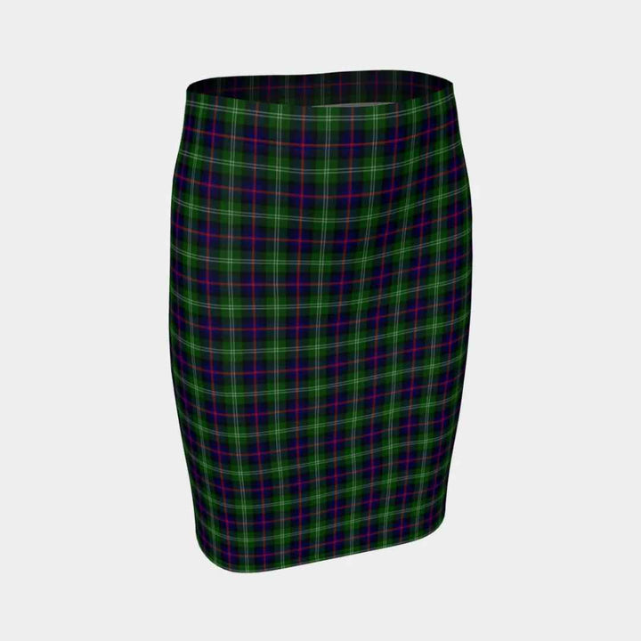 Scottish Sutherland Modern Clan Tartan Fitted Skirt Tartan Plaid 1