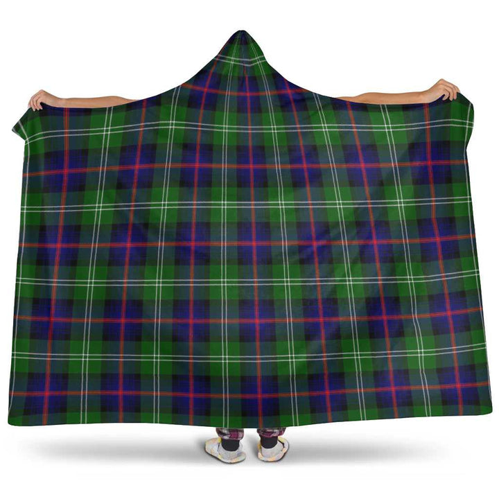 Scottish Sutherland Modern Clan Tartan Hooded Blanket Tartan Plaid 1
