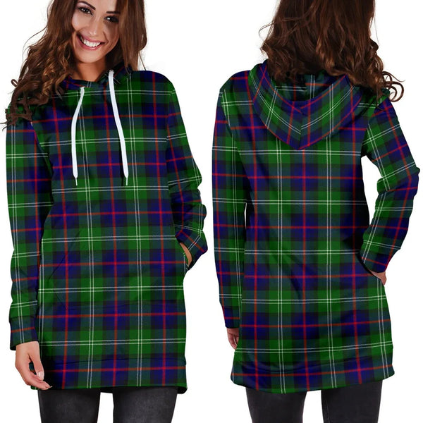 Scottish Sutherland Modern Clan Tartan Hoodie Dress