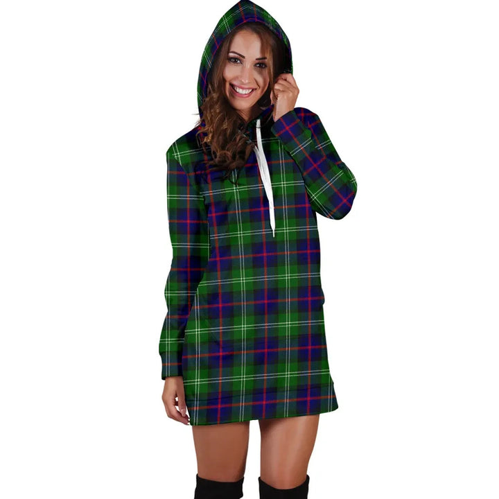 Scottish Sutherland Modern Clan Tartan Hoodie Dress