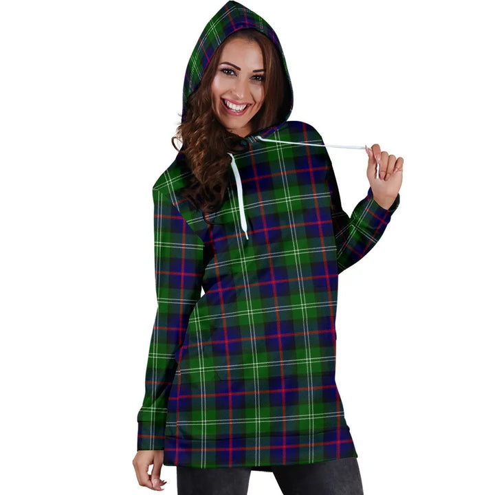Scottish Sutherland Modern Clan Tartan Hoodie Dress